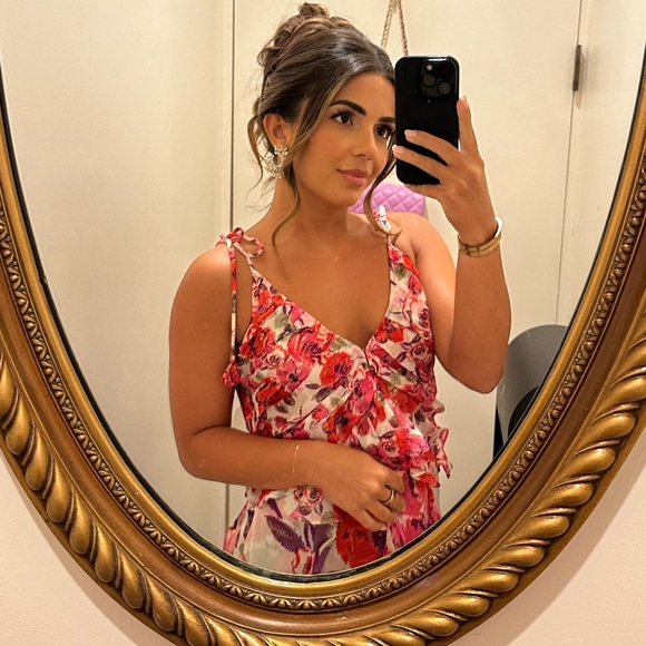 Misa Los Angeles Diana Dress in White Coming Up Roses - Size XS - Picture 5 of 5